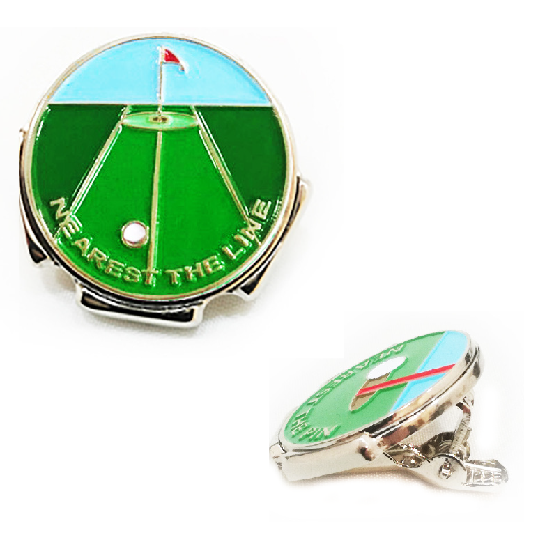 Nearest the Line Visor Clip and Ball Marker in Presentation Sleeve - Golf Gifts UK - Golf wrapped up
