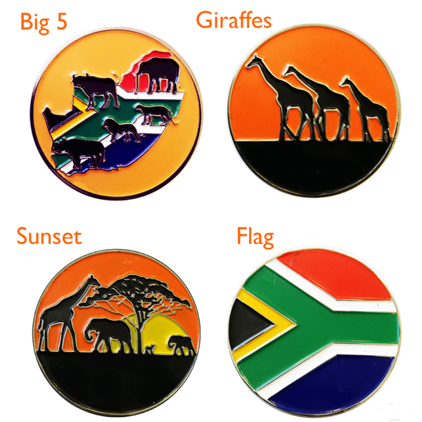 South Africa Ball Marker and Visor Clip - Golf Gifts UK - Golf wrapped up