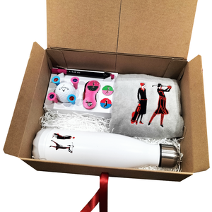 Art Deco Lady Golfer Gift Box
