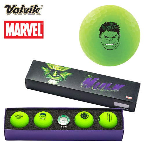 Volvik VIVID Marvel Hulk Golf Ball Gift Set