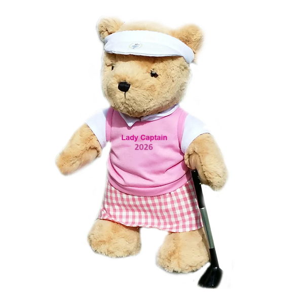 Personalised Golfing Teddy Bear (girl)