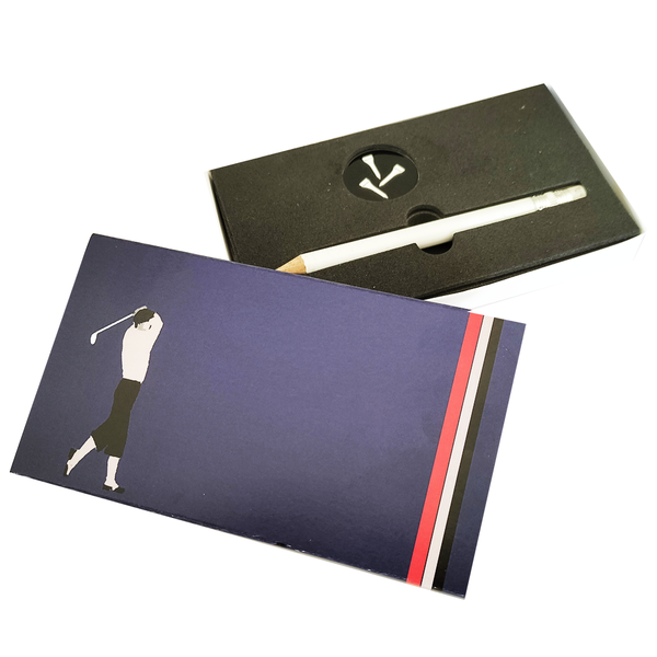 Gentleman's Ball Marker and Pencil Presentation Sleeve - Golf Gifts UK - Golf wrapped up
