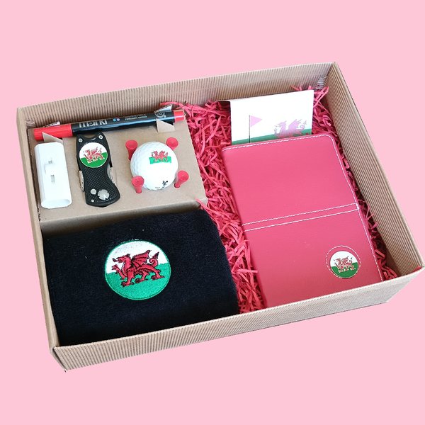 Deluxe Welsh Golfing Gift Set - Golf Gifts UK - Golf wrapped up
