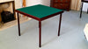 Pelissier Premier card table with mahogany finish and green baize