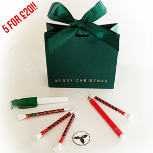 Christmas Table Gift Bag (green) - Pack of 5