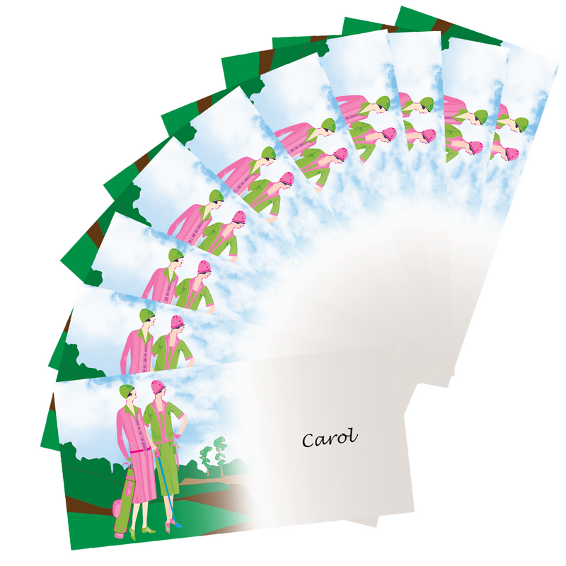 Art Deco Table Place Cards - Golf Gifts UK - Golf wrapped up