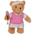 Tennis Teddy Bear - plain (girl)