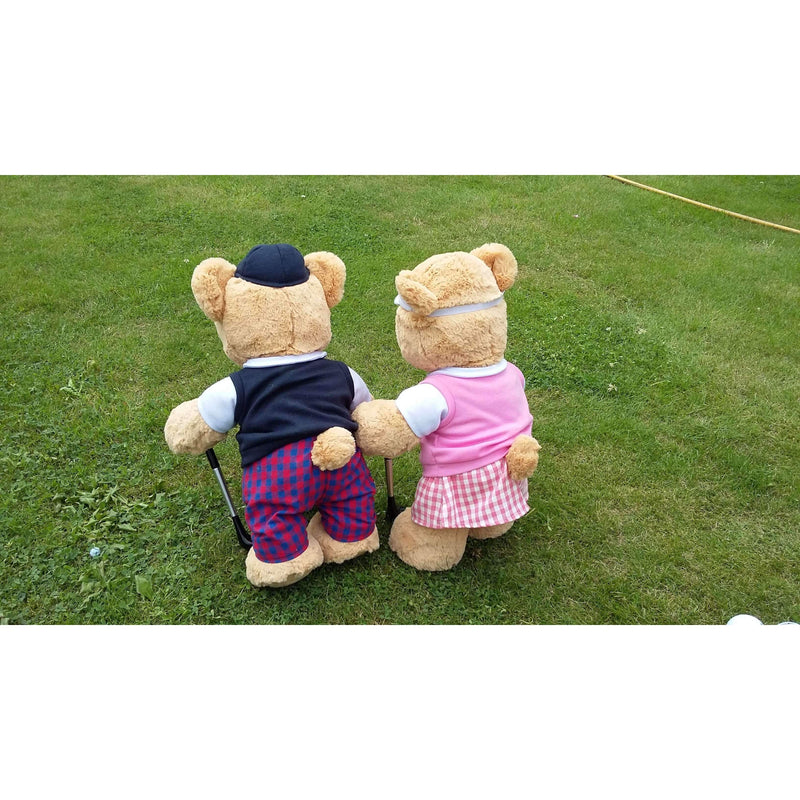 Golfing Girl Teddy Bear - Golf Gifts UK - Golf wrapped up