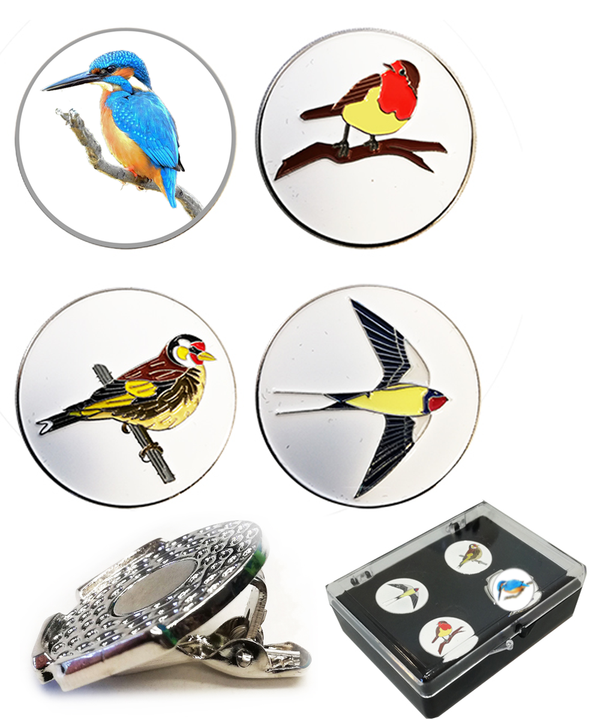 Birdie Ball Marker Set - Golf Gifts UK - Golf wrapped up