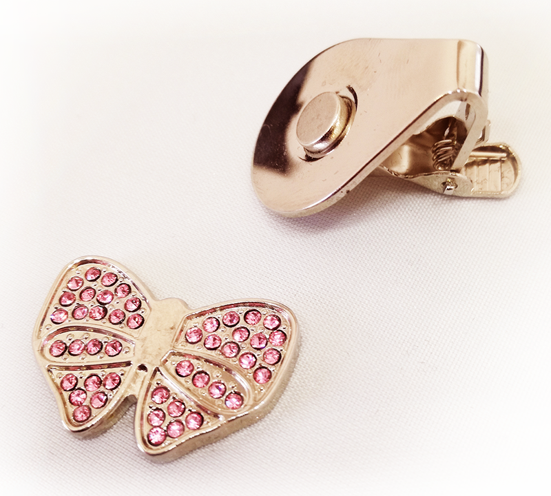 Sparkly Bow Ball Marker and Visor Clip - Golf Gifts UK - Golf wrapped up