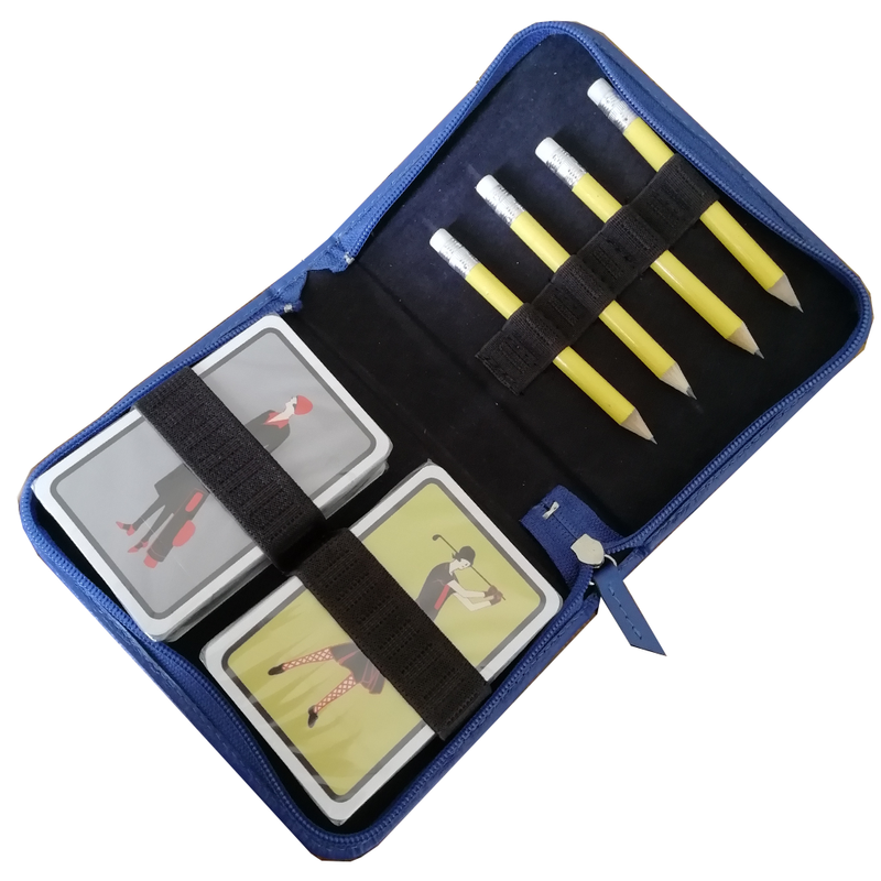 Golfers' Leather Bridge Gift Set - SPECIAL OFFER - Golf Gifts UK - Golf wrapped up