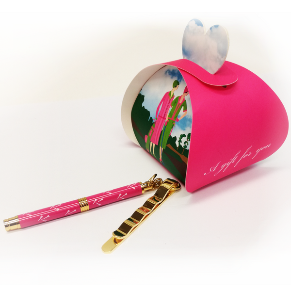 Clip Pen in Art Deco Gift Box - Golf Gifts UK - Golf wrapped up