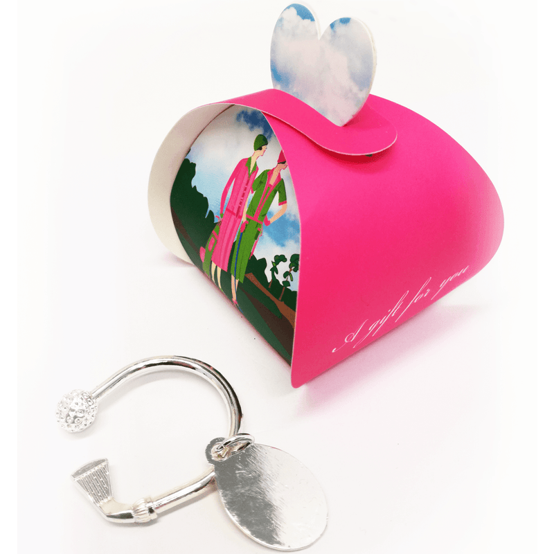 Designer Keyring in Gift Box - Golf Gifts UK - Golf wrapped up