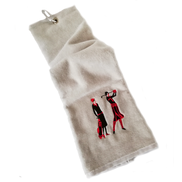 Art Deco Tri-fold Towel - Golf Gifts UK - Golf wrapped up