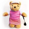 Golfing Girl Teddy Bear - Golf Gifts UK - Golf wrapped up