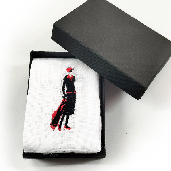 Embroidered Handkerchief - Golf Gifts UK - Golf wrapped up