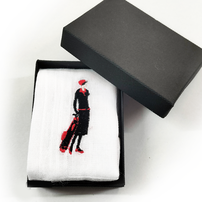 Embroidered Handkerchief - Golf Gifts UK - Golf wrapped up