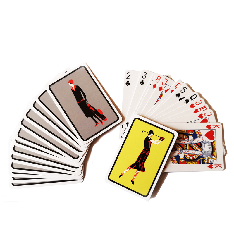 Card-keeper and cards - Art Deco - Golf Gifts UK - Golf wrapped up