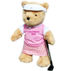 Personalised Golfing Teddy Bear (girl) - Golf Gifts UK - Golf wrapped up