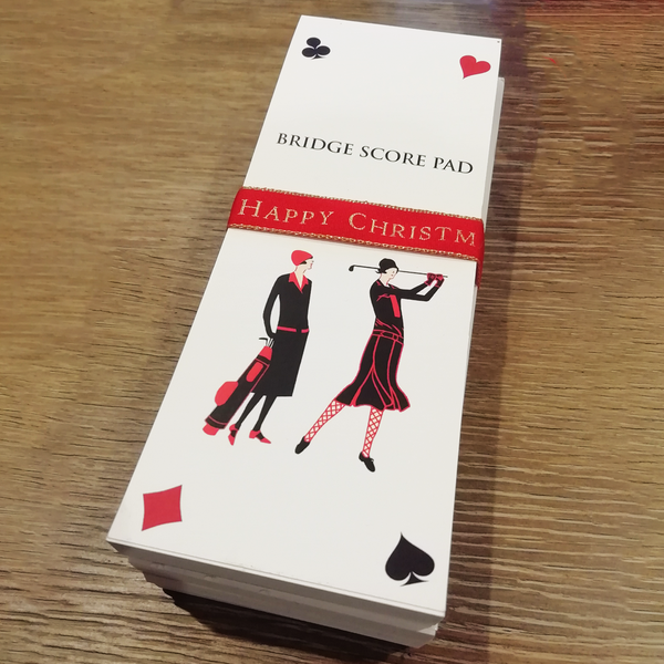 Set of Four Golfers' Bridge Scorepads - Golf Gifts UK - Golf wrapped up