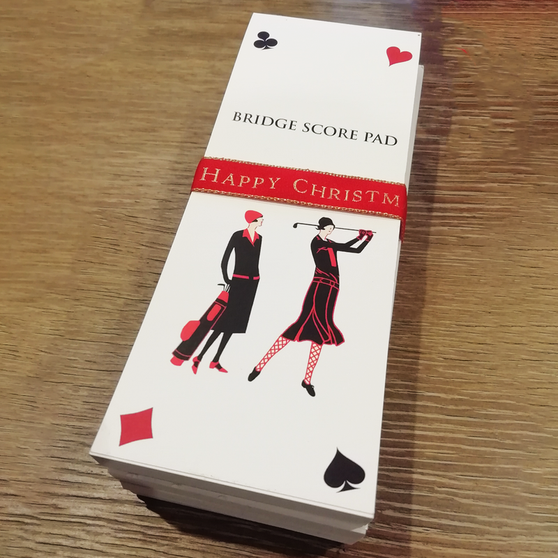 Set of Four Golfers' Bridge Scorepads - Golf Gifts UK - Golf wrapped up