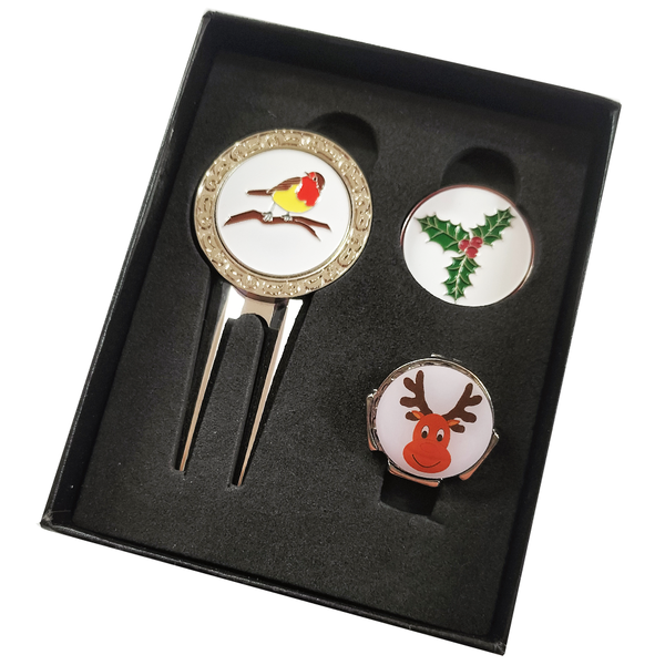 Christmas Ball Marker Gift Set - Golf Gifts UK - Golf wrapped up